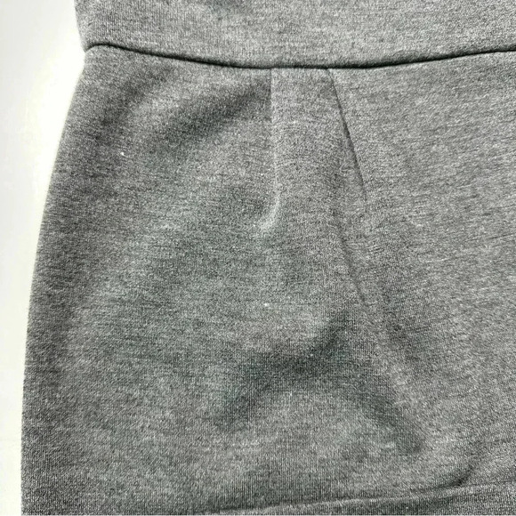 London Times Womens Shift Dress 10P Gray Ruffled Sleeveless Unlined Zip Closure - Picture 6 of 9